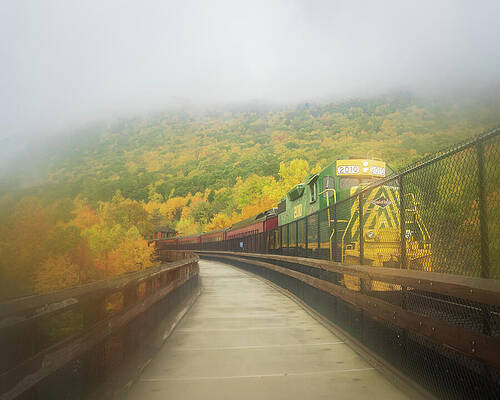 Light Wall Art featuring the photograph Lehigh Gorge Scenic Railroad Vibrant Autum by Jason Fink