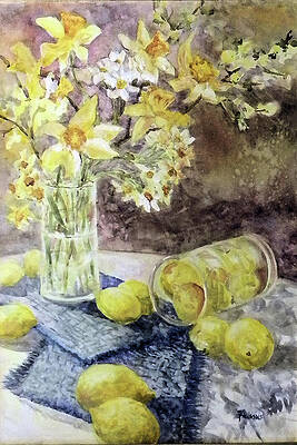 Lemons and Jonquils by Sheila Parsons