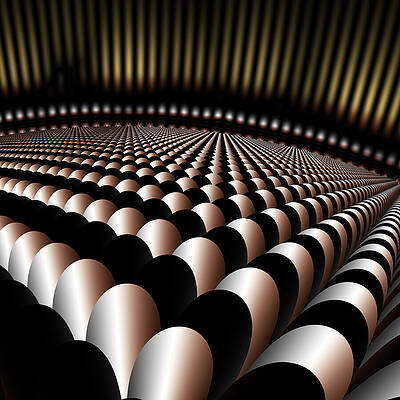 Geometric Wall Art featuring the digital art Let The Show Begin by Vic Eberly