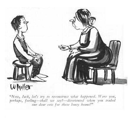 Childhood Drawing - Let's Try To Reconstruct What Happened by Warren Miller