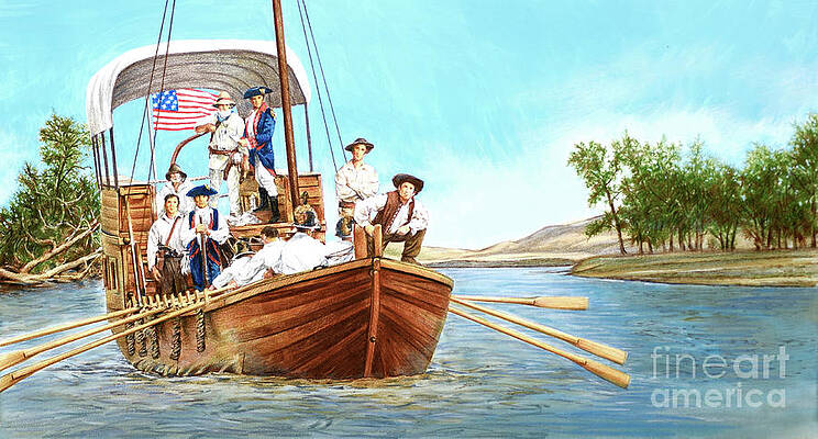 Painting - Lewis And Clark Expedition - The Journey Begins by Paul and Chris Calle