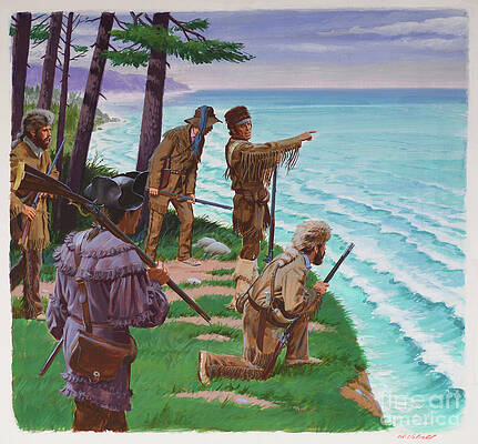 Lewis And Clark Reach The Pacific Print