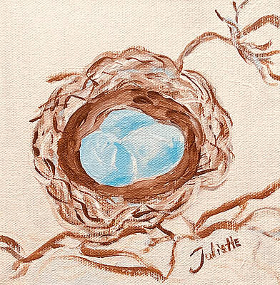Painting - Life Begins In The Nest by Juliette Becker