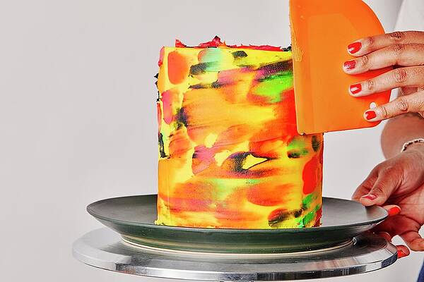 Vibrant Photograph - Life Of The Party Layer Cake by Laura Murray