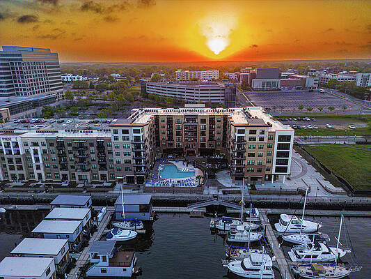 Sunrise Wall Art featuring the photograph Life On The River by Oceanic SkyView