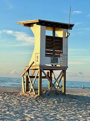 North Carolina Wall Art featuring the photograph Lifeguard On Duty by Oceanic SkyView