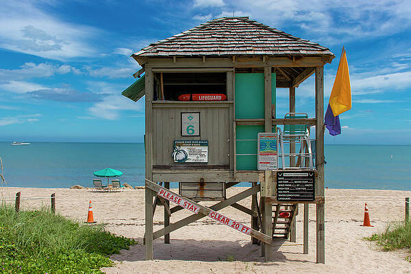 Wall Art featuring the photograph Lifeguard Station #6 by Blair Damson