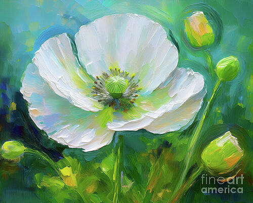 Nature Wall Art featuring the ai art Light Lovely by Macro Abundance