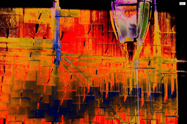 Wall Art featuring the photograph Phi- Light Plastic Metal by Alex John Bergerman