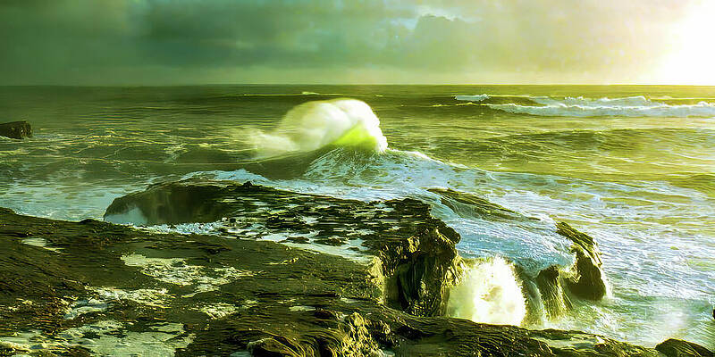 California Wall Art featuring the photograph Lighthouse Beach Santa Cruz California by Tommy Farnsworth