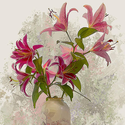 Flower Digital Art - Lilium by Gina Harrison