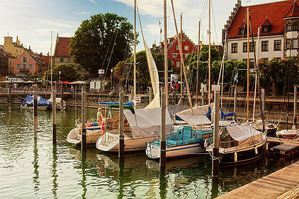 Germany Wall Art featuring the photograph Lindau Marina On Lake Constance, Germany by Tatiana Travelways