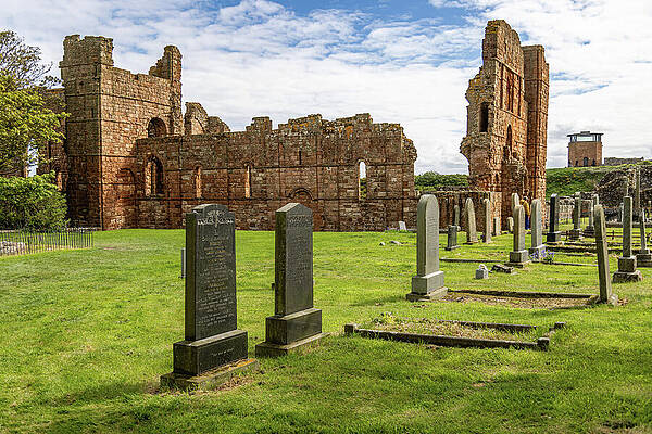 Ancient Abbey and Cemetery at Sunset Wall Art