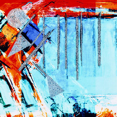 Abstract Digital Art - Lines, Points, And Relations by Canessa Thomas