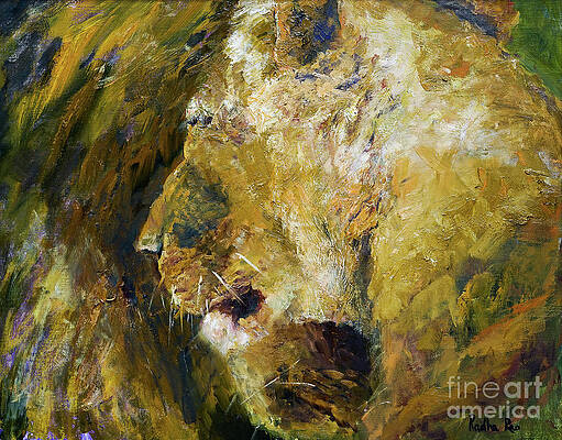 Lion and Lioness Cuddling by Radha Rao
