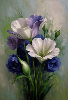 Elegant Flower Bouquet Digital Art