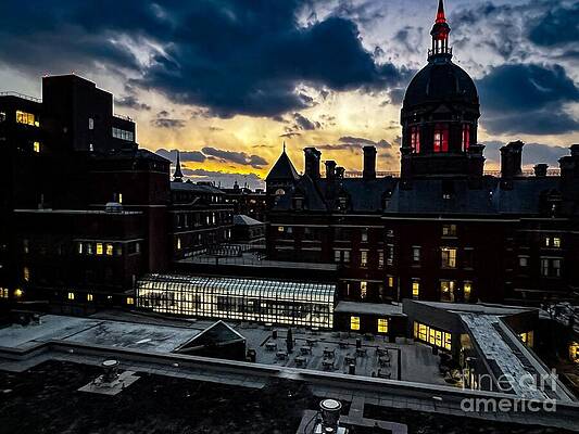 Sunset Photograph - Lit Windows by Addison Likins