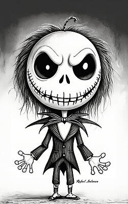 Wall Art featuring the ai art Little Lord Of Frights by Rafael Salazar