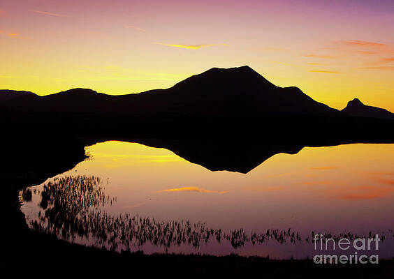 Dramatic Photograph - Lochan An Ais Sunset, Sutherland, Scotland by Neale And Judith Clark