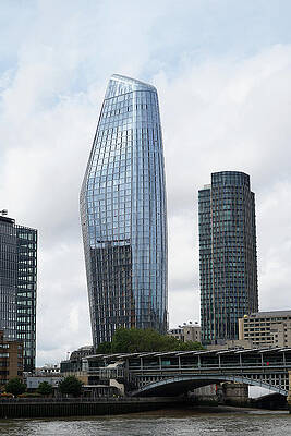 Modern Skyscraper by the River Wall Art
