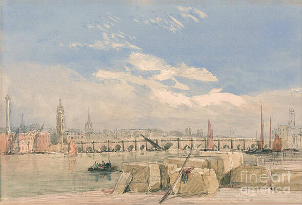 London Digital Art - London Bridge #7 by Antonios Valamontes