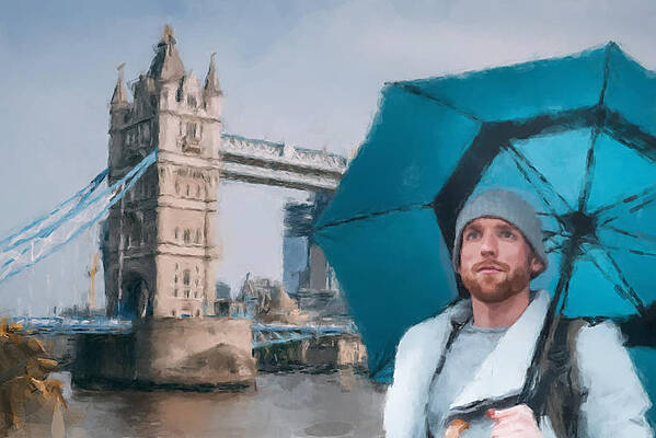 Painting - London Rain by Gary Arnold