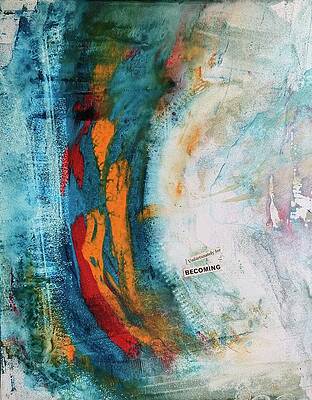 Abstract Wall Art featuring the painting Lonely Out Of Time by Rodney Frederickson