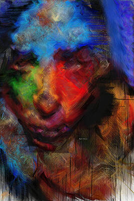 Wall Art featuring the painting Looking At Reality by Rafael Salazar