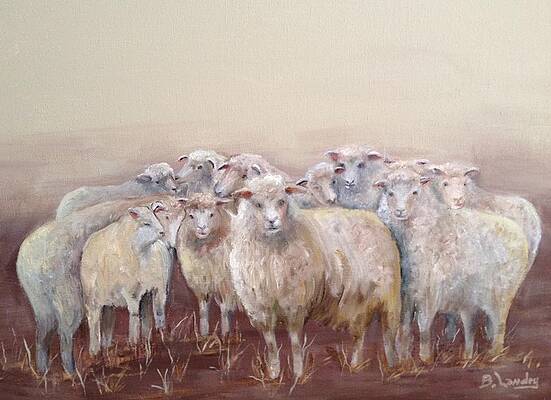 Wall Art featuring the painting Looking At You by Barbara Landry