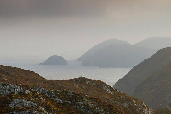 Serene Photograph - Looking Back From Dun Lough by Mark Callanan