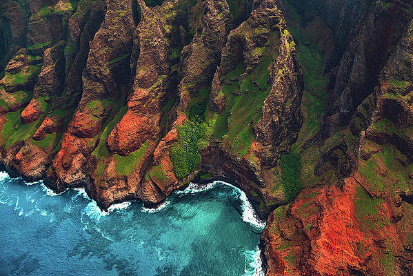 Paradise Photograph - Looking Down On The Na Pali Coast - Kauai, Hawaii by Abbie Warnock