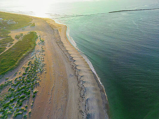 Sunrise Wall Art featuring the photograph Ripples In The Sand #1 by Oceanic SkyView