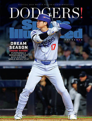 Shohei Ohtani Dodgers World Series Cover Photograph