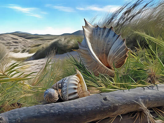 Intricate Wall Art featuring the digital art Lost In The Grass by Eris and AI