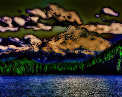 Summer Photograph - Lost Lake And Mt. Hood by Bruce Block