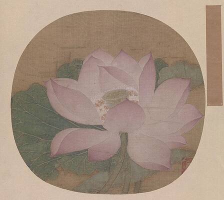 Wall Art featuring the painting Lotus On The Water by Song Dynasty