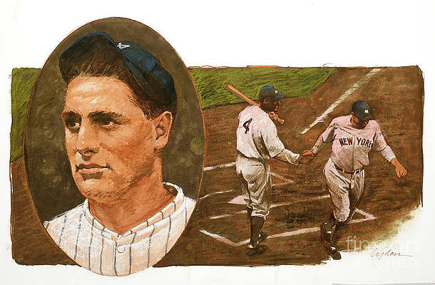 Baseball Legends - Lou Gehrig Print