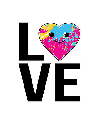Kawaii Wall Art featuring the digital art Love Kawaii by Flippin Sweet Gear