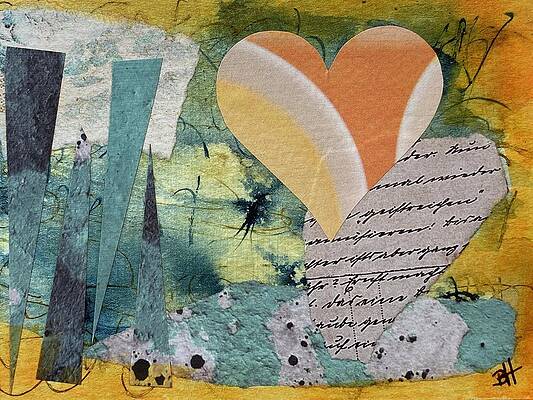 Collage Wall Art featuring the mixed media Love No Matter What by Beth Hanson
