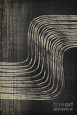 Geometric Digital Art - Love Waves No1 by Ema Paraschiv