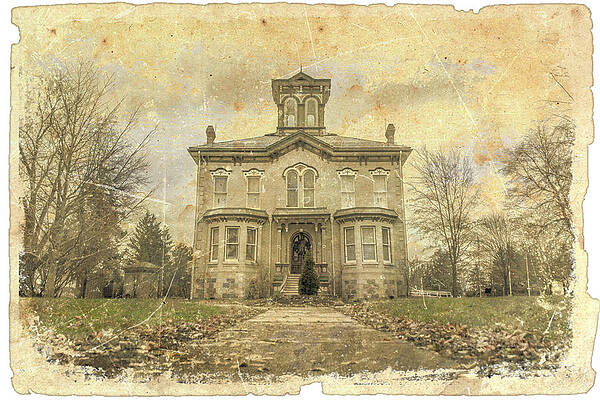 Vintage Photograph - Low Angle Of Castle Killbride, Ontario, Antique Effect by John Twynam