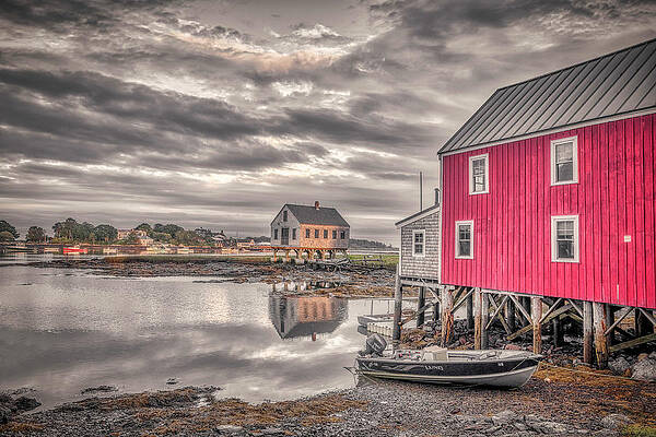Wall Art featuring the photograph Low Tide At Cape Porpoise by Penny Polakoff