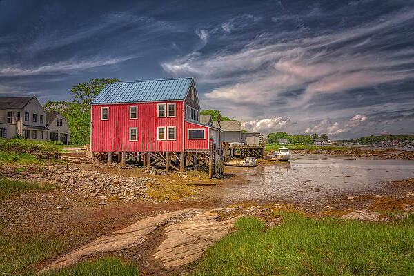 Wall Art featuring the photograph Low Tide In Cape Porpoise by Penny Polakoff