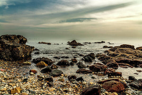 Nature Photograph - Low Tide On The Yellow Sea - Rongcheng China by Anthony Hightower