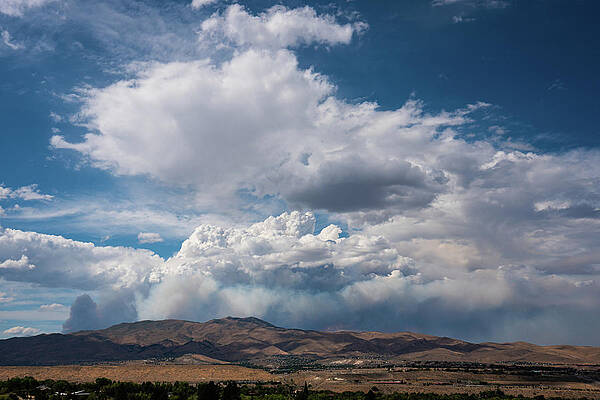 Reno Wall Art featuring the photograph Loyalton Wildfire by Ron Long Ltd Photography