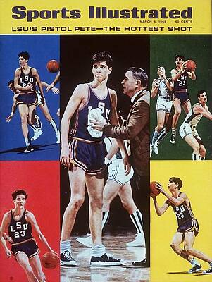 Pistol Pete on Sports Illustrated Cover Photograph
