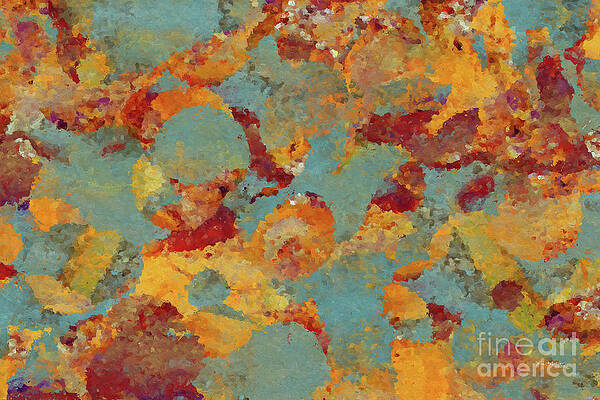 Blue Wall Art featuring the painting Luke 4 18-19. What Is The Answer? by Mark Lawrence