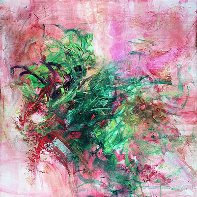 Square Wall Art featuring the painting Lusted Venom by Rodney Frederickson