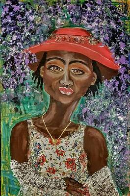 Woman Wall Art featuring the painting MaDear by Stacey Torres