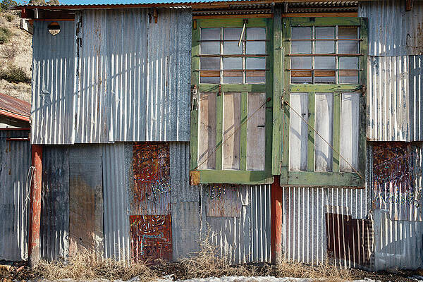 Rustic Corrugated Metal Wall Wall Art